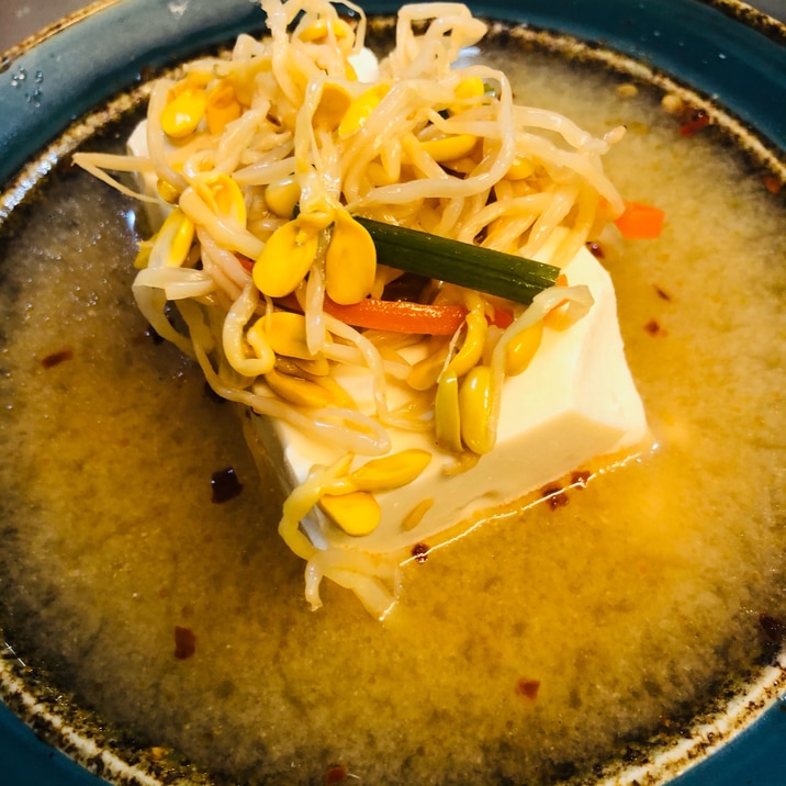 ビビンバの素で！豆腐チゲスープ